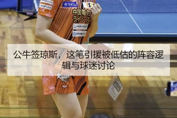 公牛签琼斯，这笔引援被低估的阵容逻辑与球迷讨论